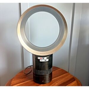 Dyson AM06 Air Multiplier Bladeless Desk Fan 10" Black Silver Tested